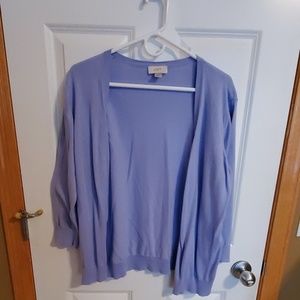 Euc Xl Loft periwinkle cardigan